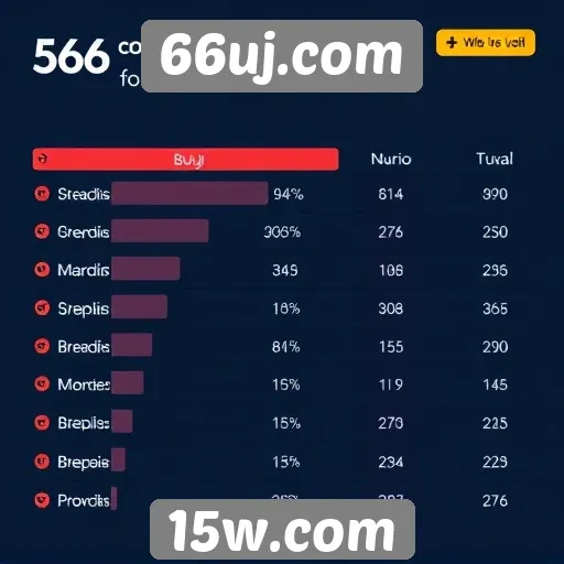 Desempenho do site 66uj.com em comparação com concorrentes